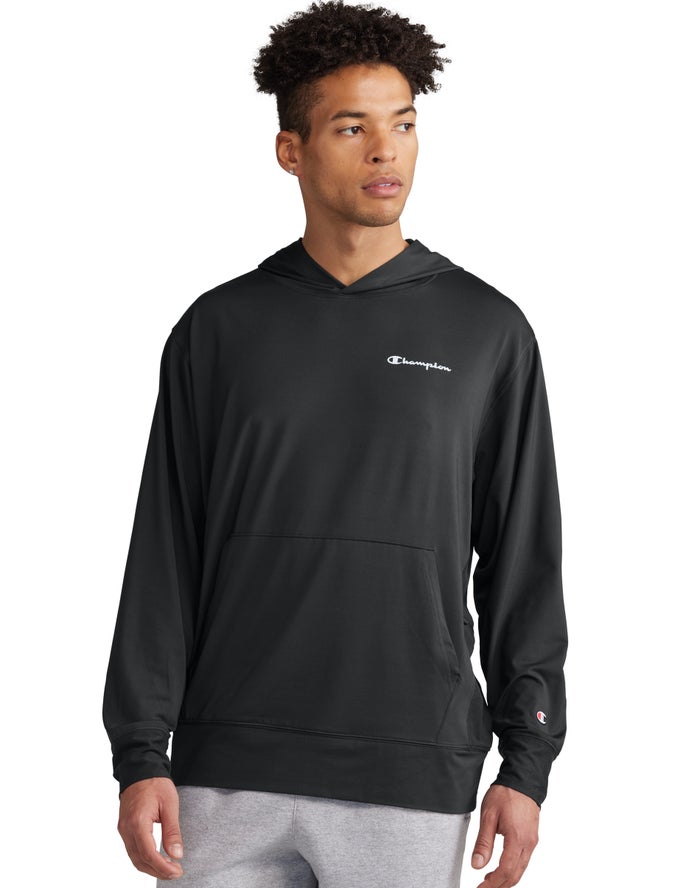 Sudadera Con Capucha Champion Hombre - City Sport Reflective Script Logo ( Negras ) 8064235-TB